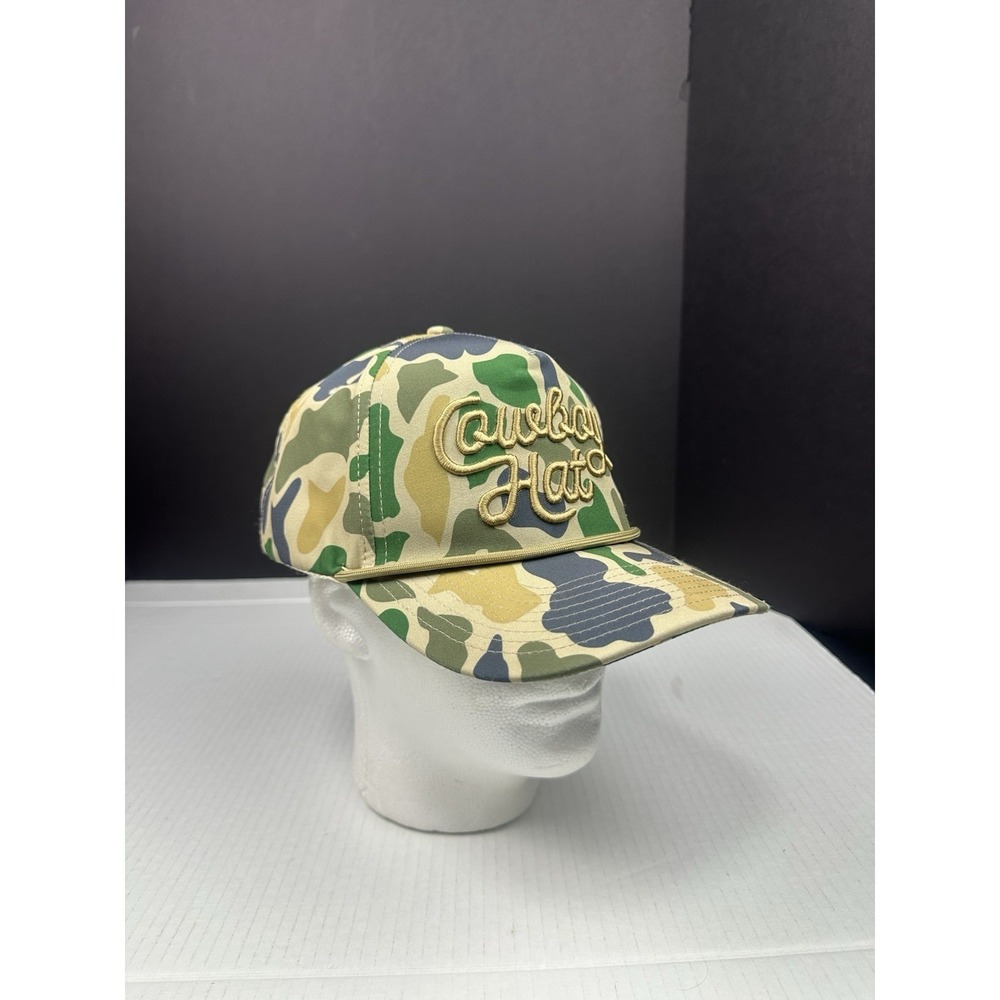 Cowboy Revolution Camo"Cowboy Hat" 6 Panel Trucker Hat Camo SnapBack - Picture 1 of 6